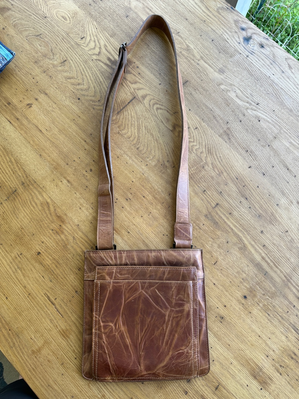 Brown Leather Crossbody Bag